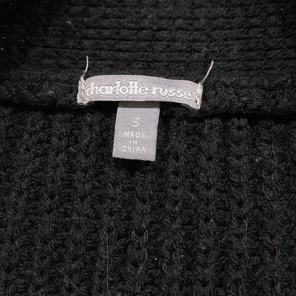 3 FOR $25 Black Cardigan Sweater with pockets - Picture 3 of 3